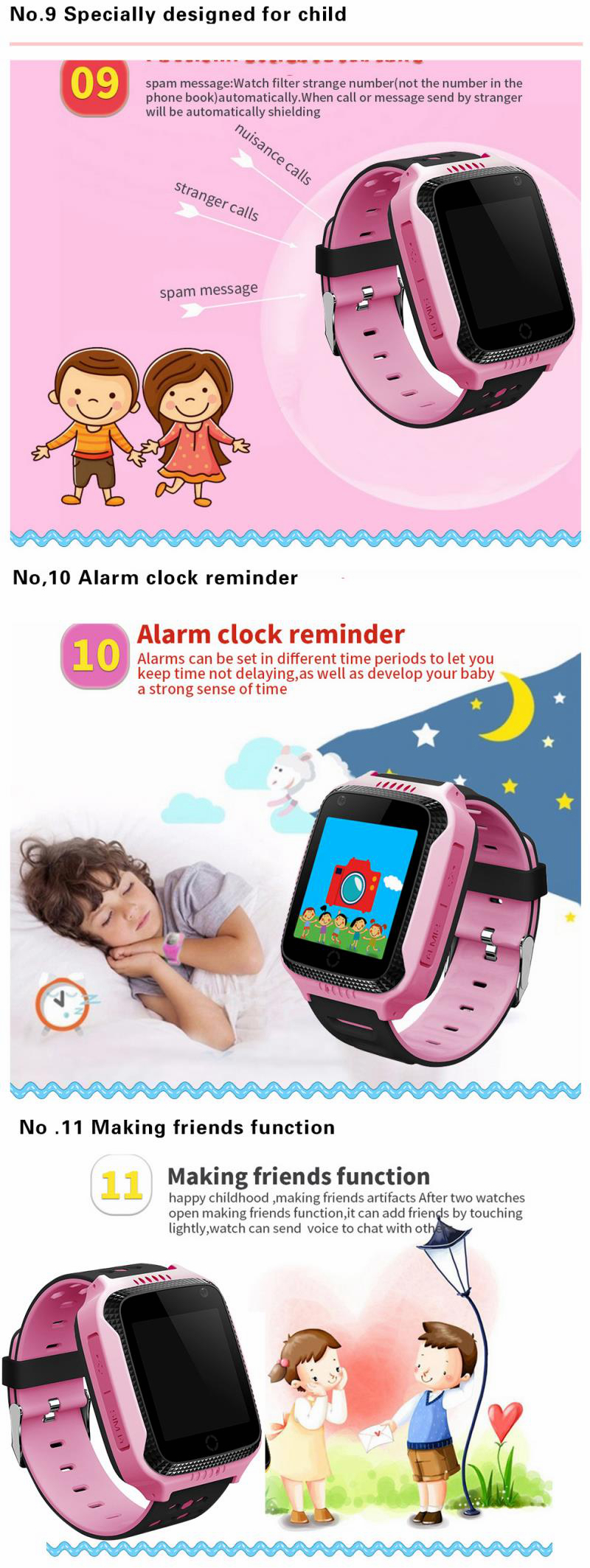 Bakeey-144inch-Touch-Screen-SOS-GPS-LBS-LocationTracker-Flashlight-Pedometer-Children-Smart-Watch-1296124