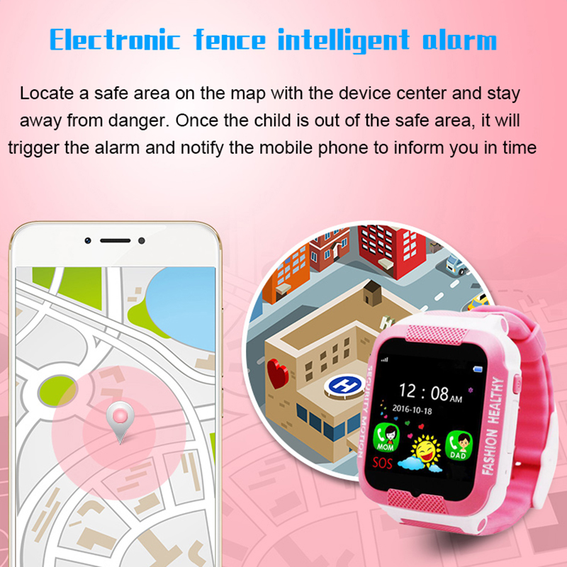 Bakeey-154inch-Touch-Screen-LBS-Location-Remote-Monitor-Phone-Call-SOS-Camera-Kids-Smart-Watch-1319528