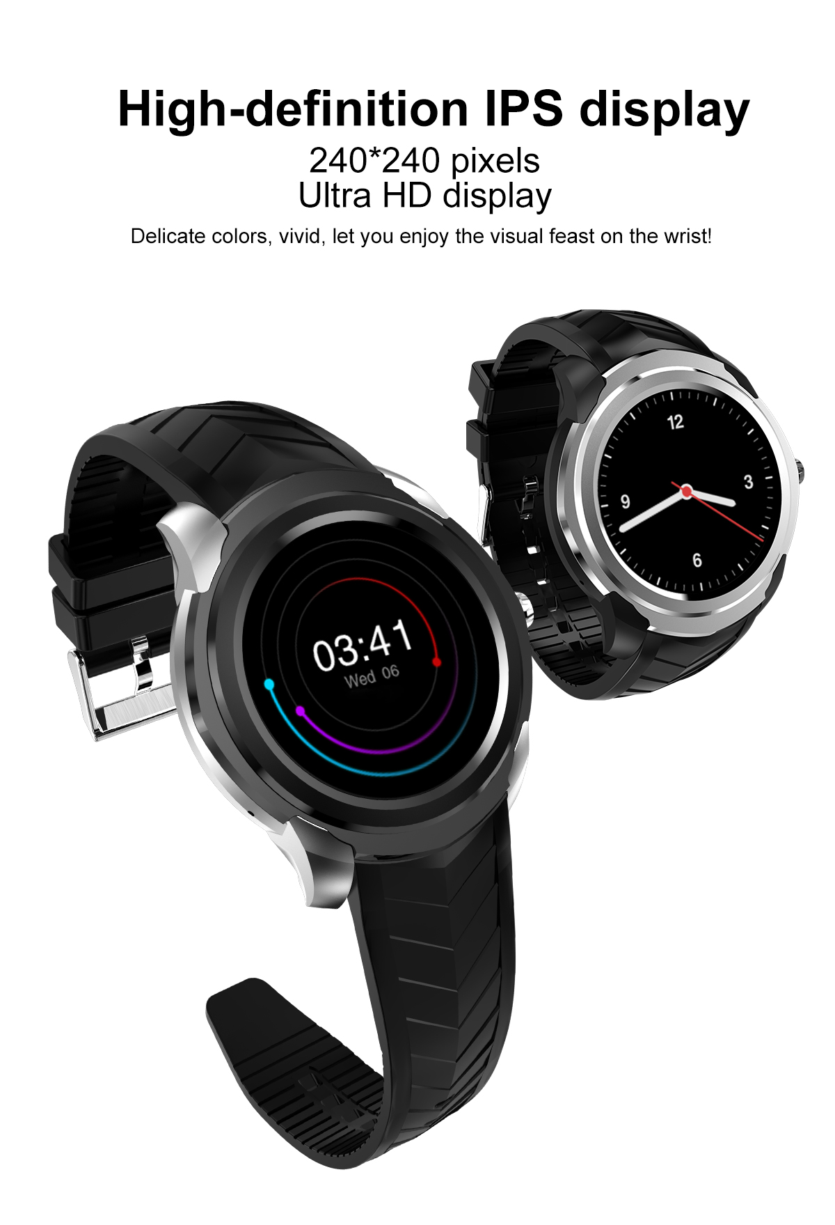 Bakeey-C1-13inch-512MB-8GB-GPS-Heart-Rate-Monitor-Pedometer-Bluetooth-Smart-Watch-For-iPhone-X-88P-1325340