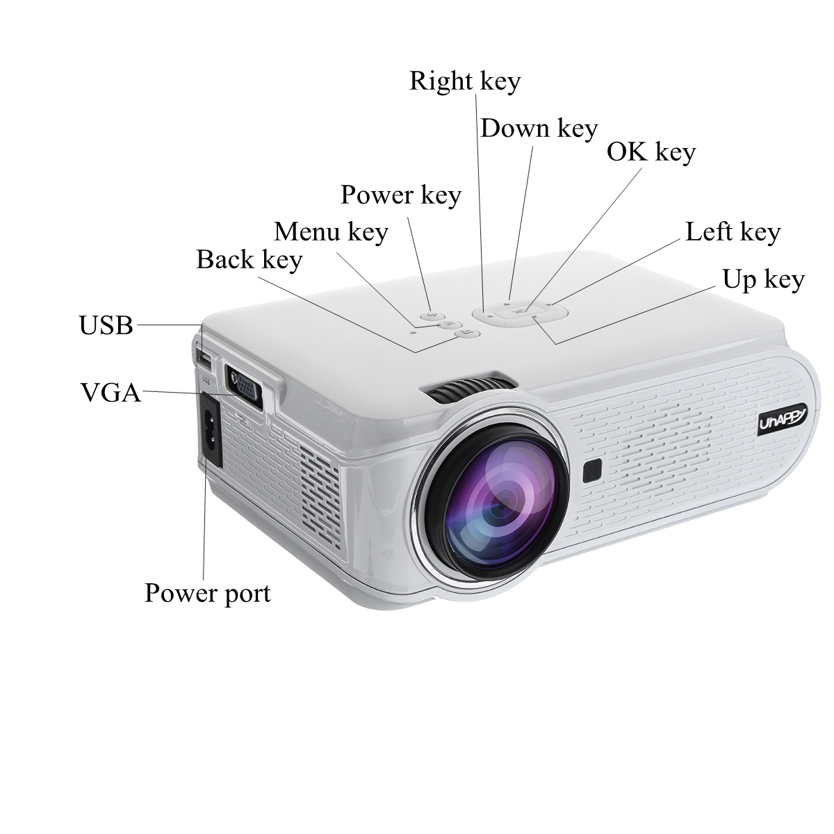 Uhappy-U90-Full-HD-1080P-7000-Lumens-Smart-Projector-TV-Home-Theater-with-Remote-Control-White-1221827