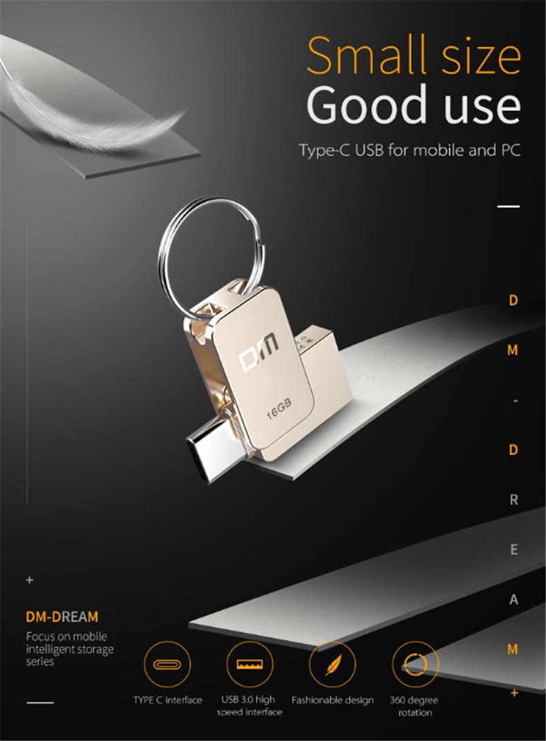 DM-16GB-32GB-64GB-Metal-Mini-Type-c-OTG-USB-30-Flash-Drive-for-Xiaomi-Mobile-Phone-Tablet-1350071