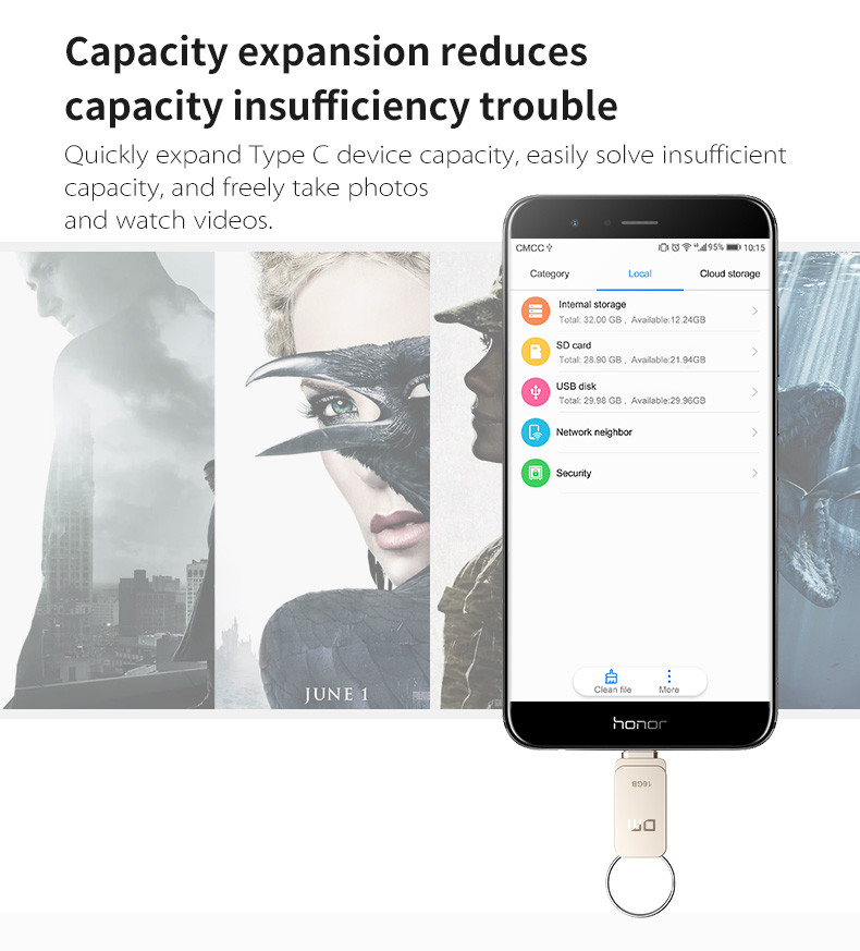 DM-16GB-32GB-64GB-Metal-Mini-Type-c-OTG-USB-30-Flash-Drive-for-Xiaomi-Mobile-Phone-Tablet-1350071