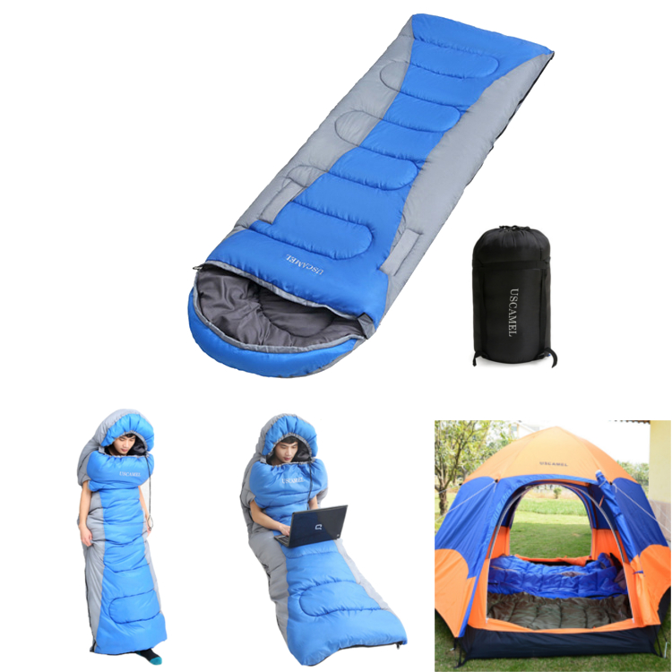 15kg-Polyester-Side-Open-Single-Sleeping-Bag-Portable-Ultra-light-Outdoor-Camping-Bedding-1216975