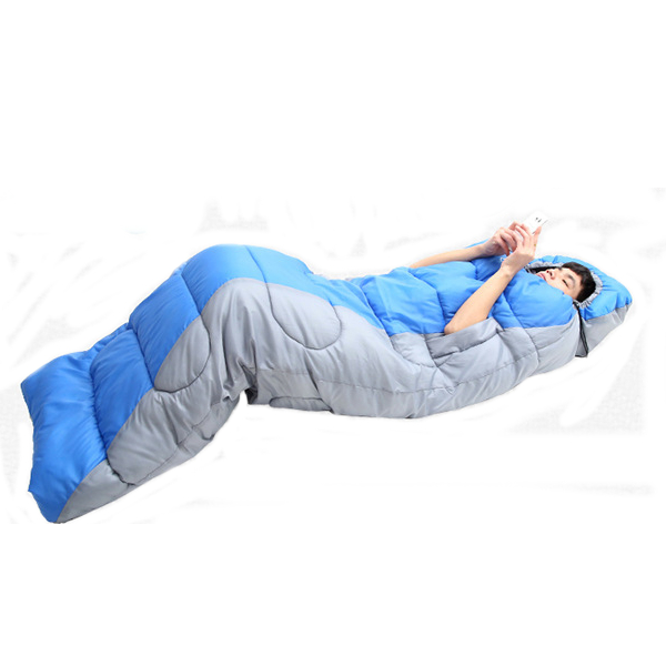 15kg-Polyester-Side-Open-Single-Sleeping-Bag-Portable-Ultra-light-Outdoor-Camping-Bedding-1216975