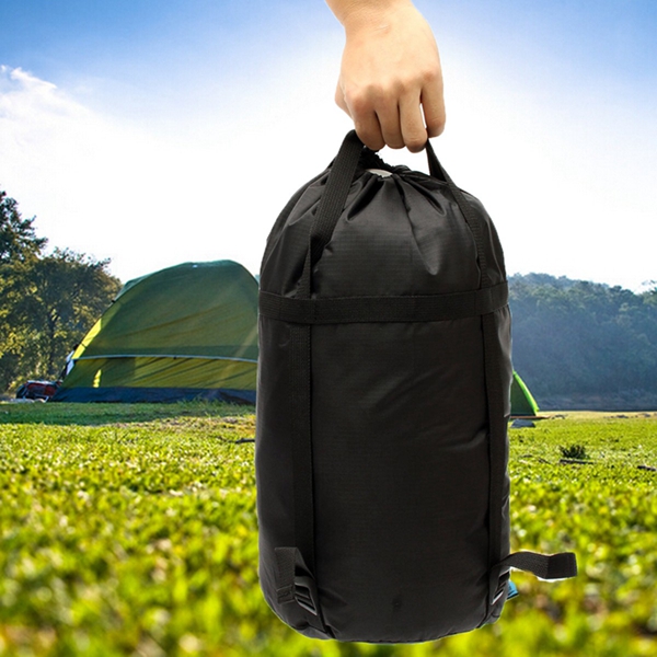 Light-Weight-Compression-Stuff-Sack-Outdooors-Travel-Camping-Sleeping-Bag-Black-1031825