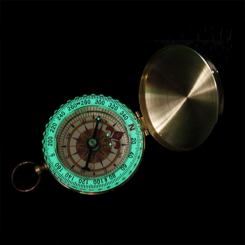 Outdoor-Portable-Brass-Pocket-G50-Copper-Golden-Compass-Luminous-Navigation-Flip-1257577