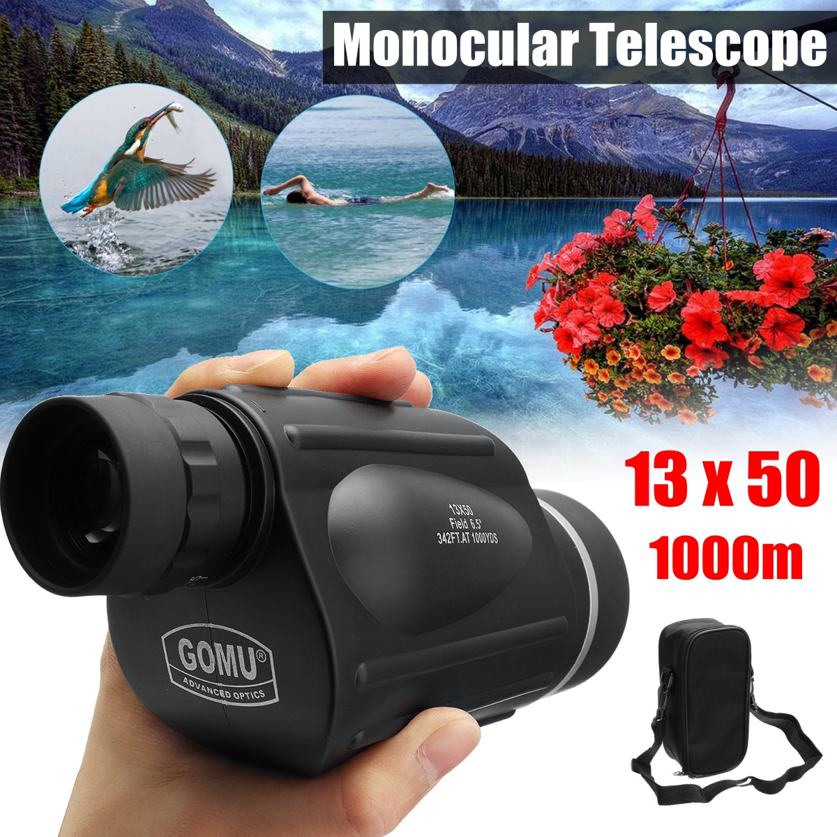 13x50-1000m-Range-Finder-Monocular-Waterproof-Golf-Spotting-Telescope-Camping-Hiking-1294131