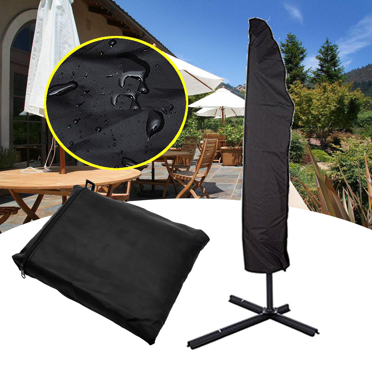 104x27inch-Outdoor-Garden-Parasol-Cover-Waterproof-Anti-UV-Rain-Umbrella-Storage-Bag-1338932