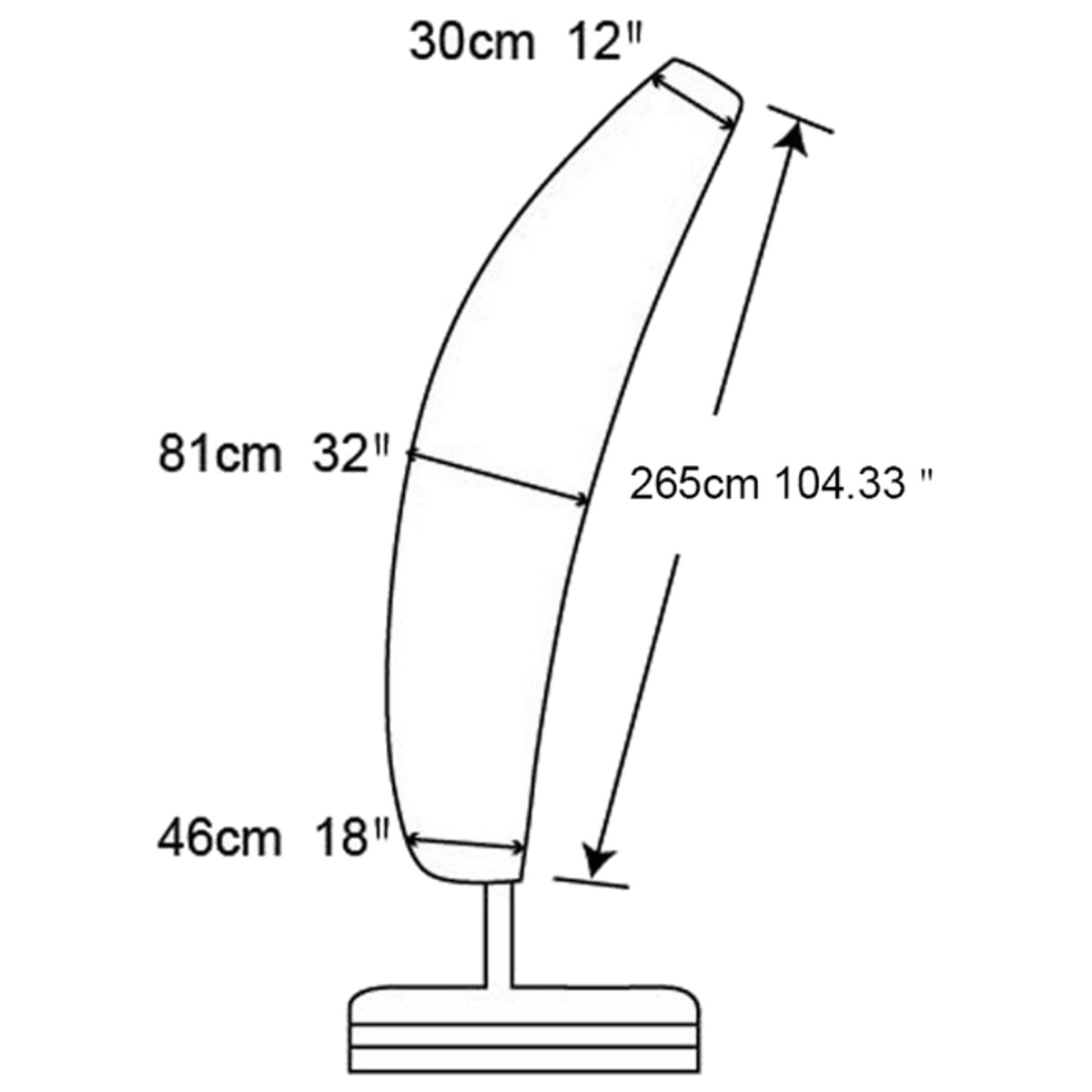 104x32inch-Outdoor-Garden-Parasol-Cover-Waterproof-Anti-UV-Rain-Resistant-Umbrella-Storage-Bag-1338928