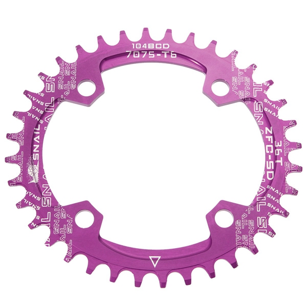 104mm-Bike-Bicycle-Narrow-Wide-Single-Speed-Oval-Circle-Chainring-36T-1058904