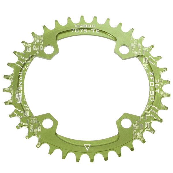 104mm-Bike-Bicycle-Narrow-Wide-Single-Speed-Oval-Circle-Chainring-36T-1058904