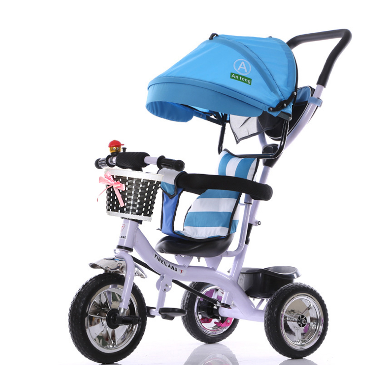 BIKIGHT-Kids-Tricycle-Bike-Children-3-Wheels-With-Shade-Toddler-Balance-Protection-Baby-Cholley-Mini-1340506