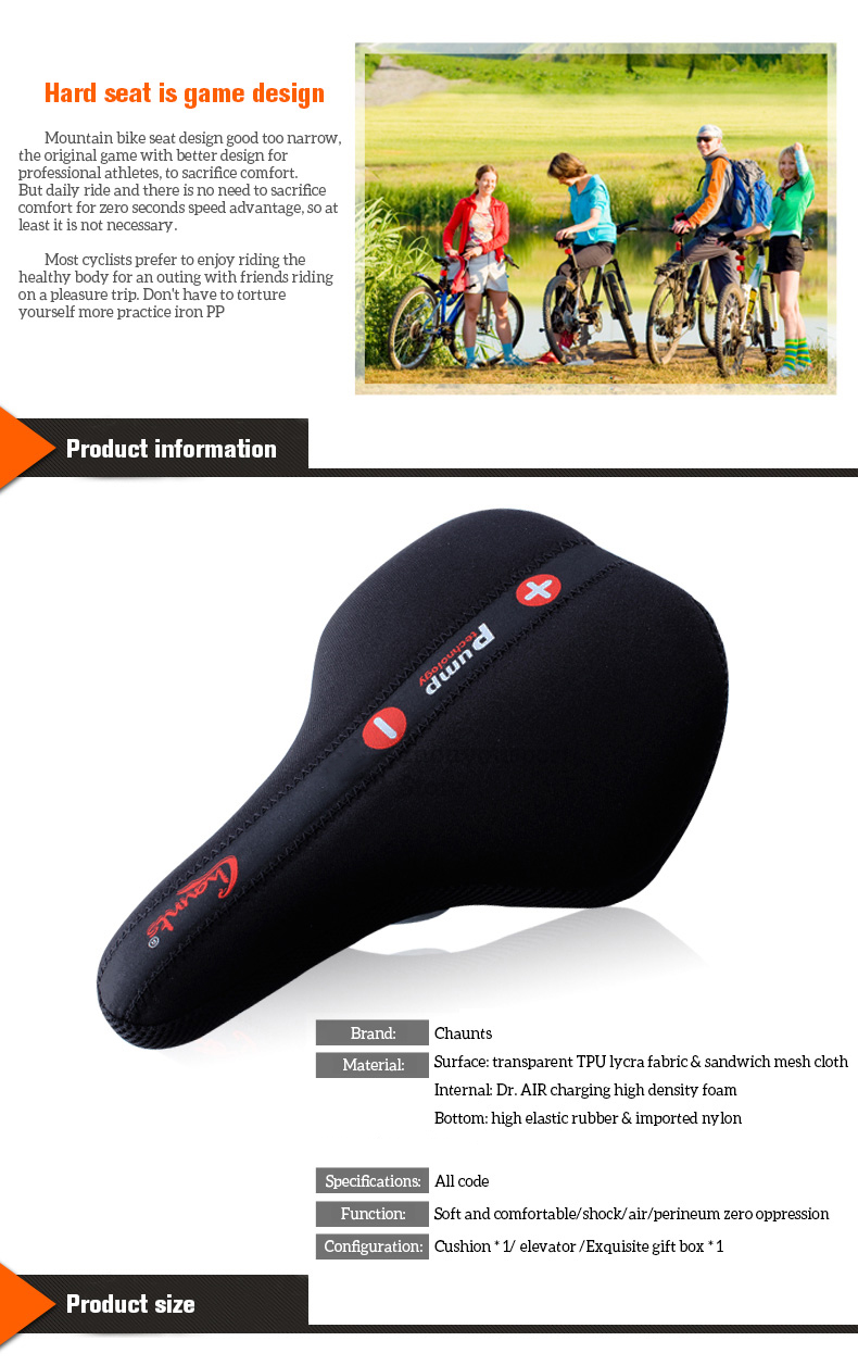 Chaunts-Inflatable-Soft-Cushion-Mountain-Bike-Comfortable-Overstuffed-Saddle-Cushion-Adjustable-Seat-1159063