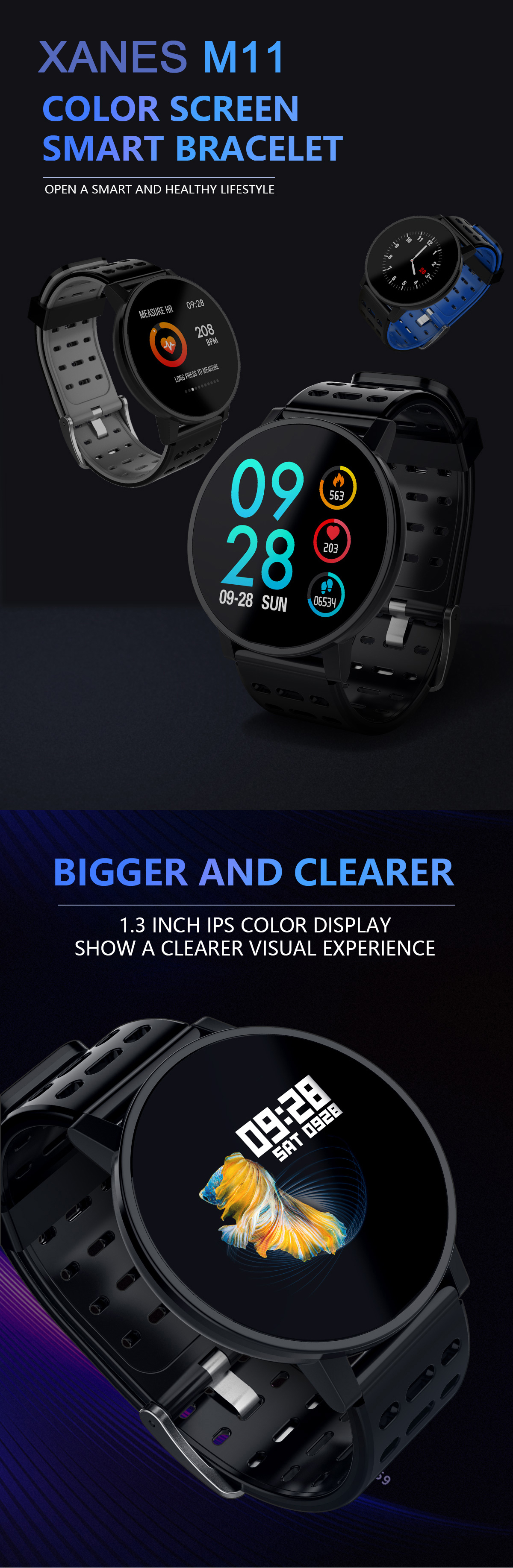 XANES-M11-13-TFT-Color-Touch-Screen-IP67-Waterproof-Smart-Watch-Sleep-Heart-Rate-Monitor-Multiple-Sp-1381592