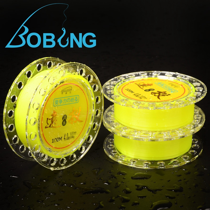 Bobing-100m-08-80-Nylon-Monofilament-Line-Freshwater-Cast-Fishing-Line-Fluoresacent-Yellow-1289699
