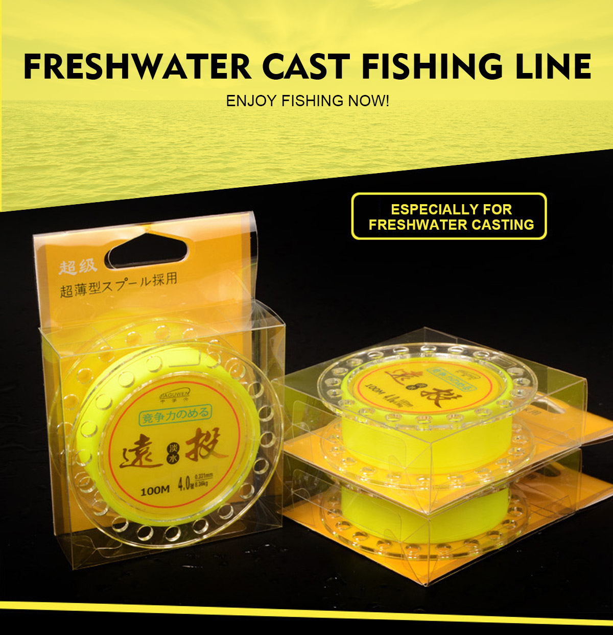 Bobing-100m-08-80-Nylon-Monofilament-Line-Freshwater-Cast-Fishing-Line-Fluoresacent-Yellow-1289699