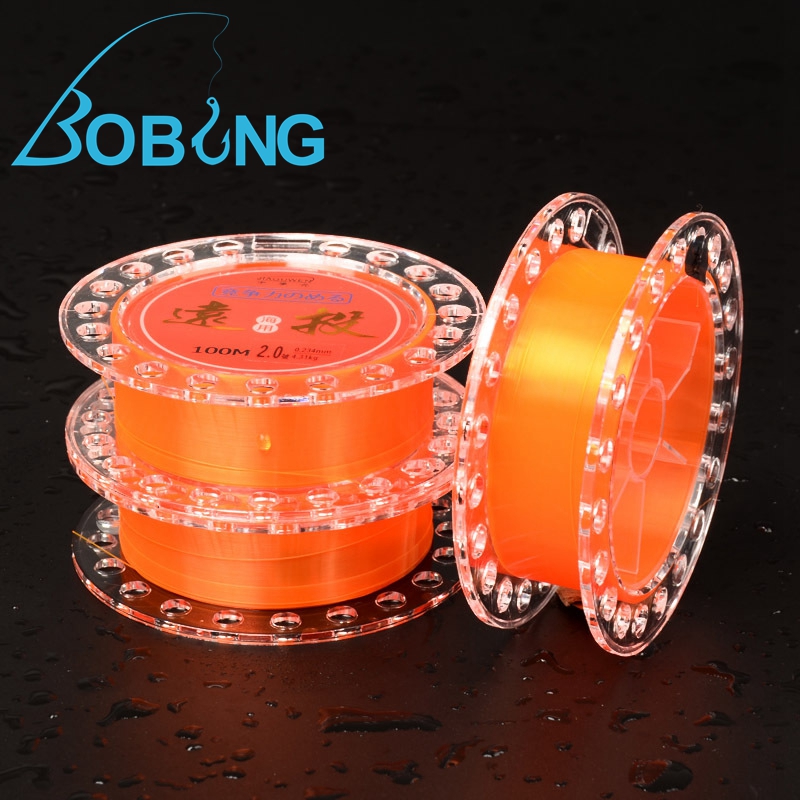 Bobing-100m-Nylon-Orange-Monofilament-Fishing-Line-08-80-Saltwater-Fishing-Wire-1246689