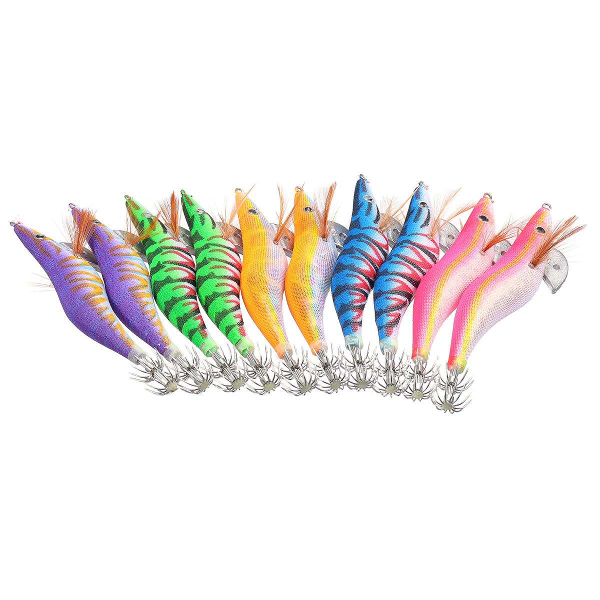 10PcsSet-Squid-Jigs-Clothed-Fishing-Lure-35-Fishing-Tackle-Colorful-Hook-With-Bag-1355049