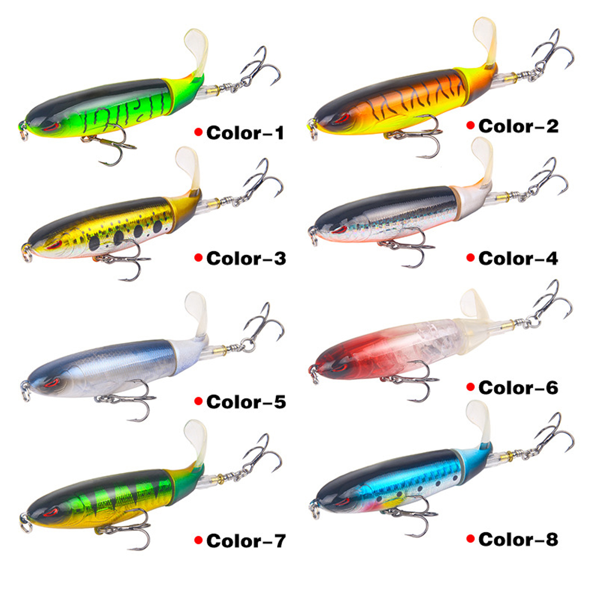 10cm-13g-Minnow-Fishing-Lure-Rotating-Tail-Popper-Topwater-Swim-Crankbait-Artificial-Hard-Bait-1354984