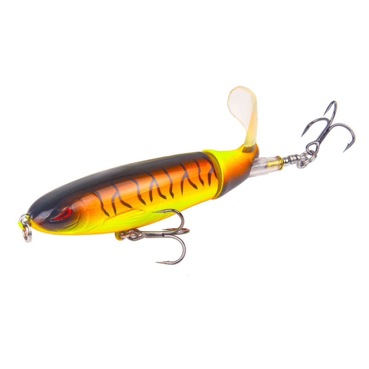 10cm-13g-Minnow-Fishing-Lure-Rotating-Tail-Popper-Topwater-Swim-Crankbait-Artificial-Hard-Bait-1354984