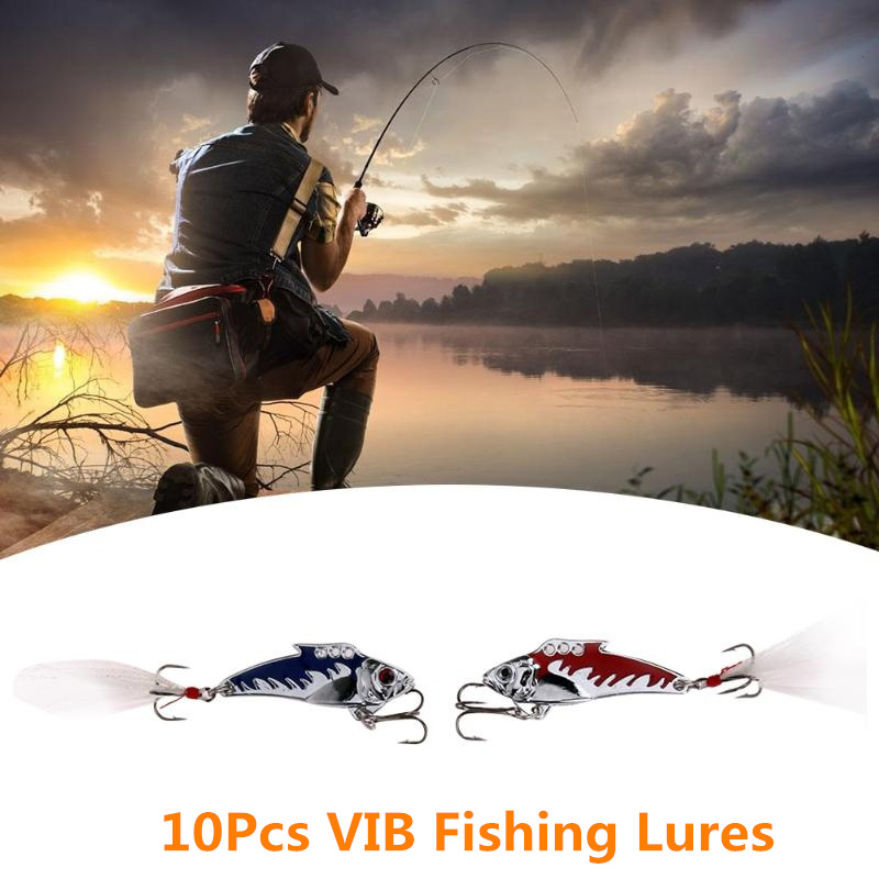 10pcs-5cm-82g-Metal-VIB-Fishing-Lure-Crankbait-Hard-Bait-Treble-Hooks-1216238