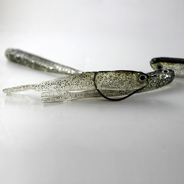 10pcs-Soft-Lure-Natural-Gray-fishing-Lures-Worm-Freshwater-Salt-Water-948468