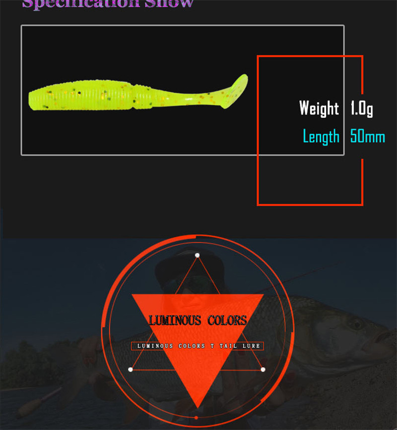 15pcsbag-50mm-1g-Luminous-Fishing-Soft-Lure-Artificial-T-Tail-Fishing-Bait-1231069