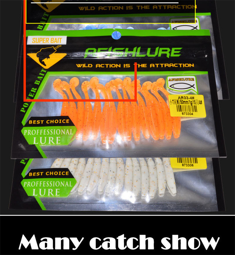 15pcsbag-50mm-1g-Luminous-Fishing-Soft-Lure-Artificial-T-Tail-Fishing-Bait-1231069