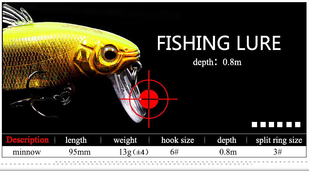 HF021-1pc-95mm-13g-Minnow-Fishing-Lure-Hard-Bait-2-Sections-Double-Hook-Luminous-1346285