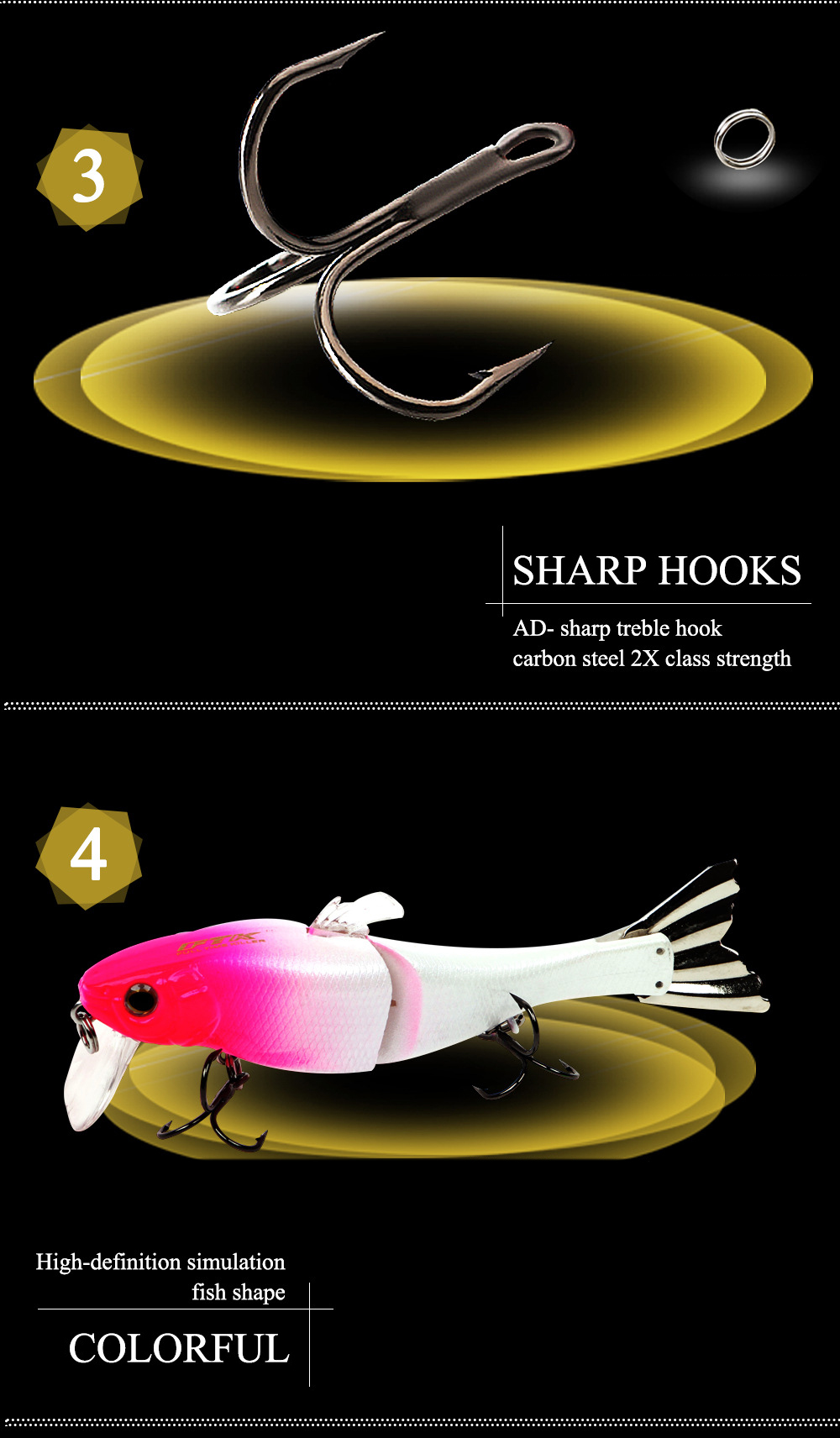 HF021-1pc-95mm-13g-Minnow-Fishing-Lure-Hard-Bait-2-Sections-Double-Hook-Luminous-1346285