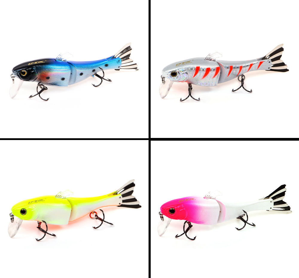 HF021-1pc-95mm-13g-Minnow-Fishing-Lure-Hard-Bait-2-Sections-Double-Hook-Luminous-1346285