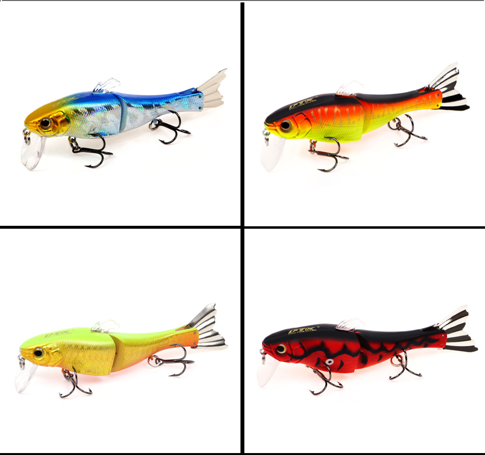 HF021-1pc-95mm-13g-Minnow-Fishing-Lure-Hard-Bait-2-Sections-Double-Hook-Luminous-1346285