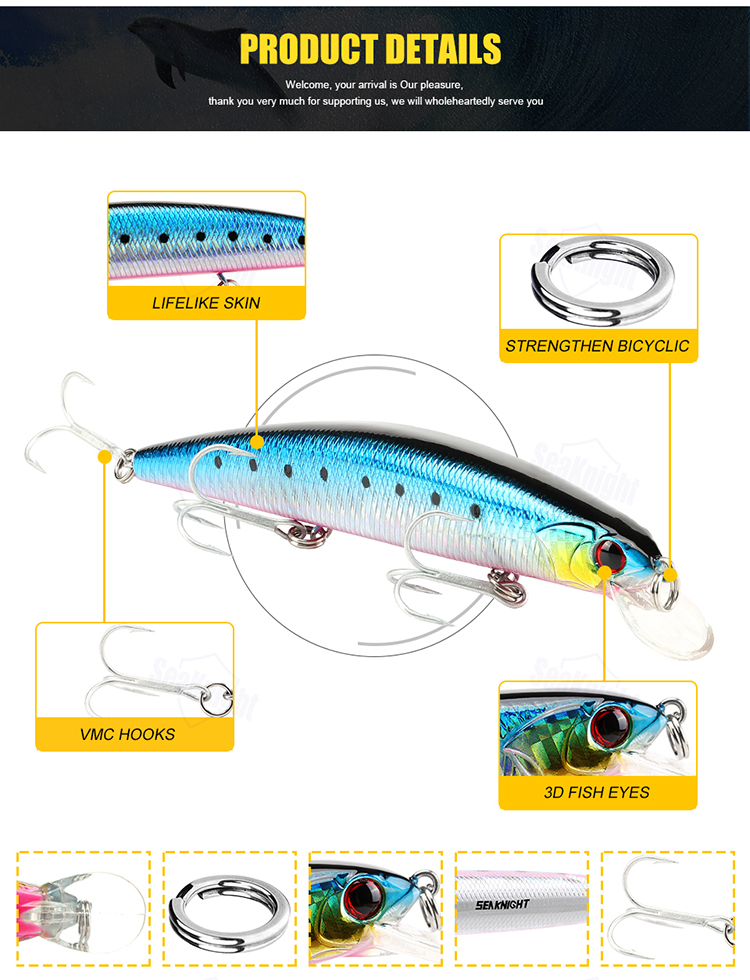 SeaKnight-SK033-5pcslot-19g-130mm-0-15M-Minnow-Fishing-Lure-Hard-Bait-With-VMC-Hooks-3D-Eyes-1203158