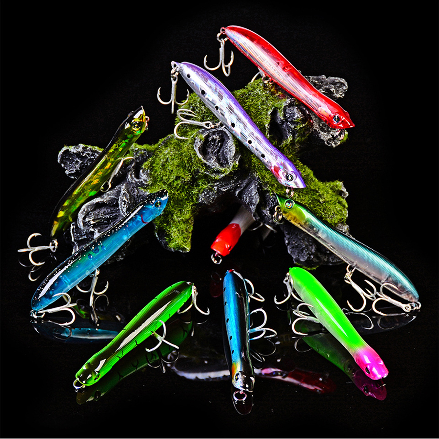 ZANLURE-DW458-10pcsset-835mm6g-Popper-Lure-Fishing-Lure-Hard-Bait-Sea-Fishing-1370804