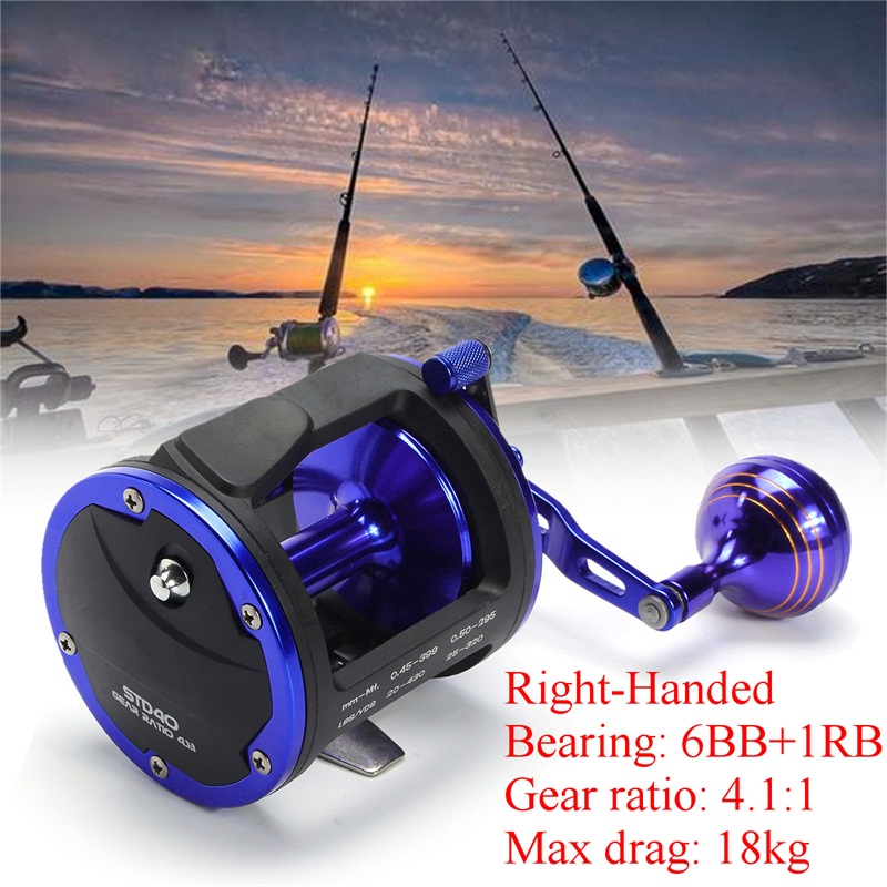 Aluminium-Alloy-411-61BB-Trolling-Drum-Reel-Saltwater-Sea-Fishing-Wheel-Right-Handed-1213216