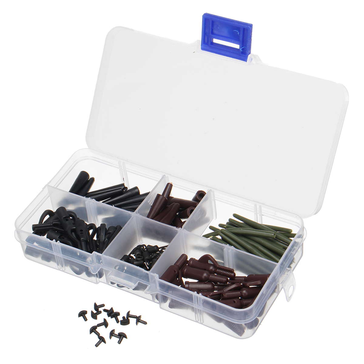 120Pcs-Carp-Fishing-Tackle-Box-Lead-Clips-Hooks-Swivels-Needles-Terminal-Rigs-Fishing-Tool-1382112