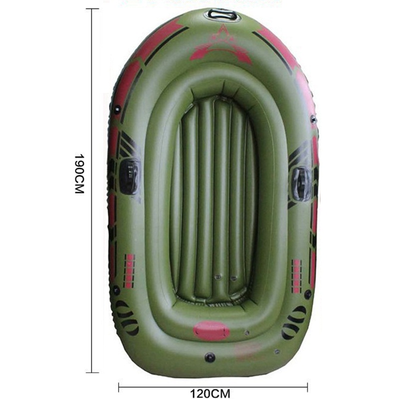 190120cm-2-Person-Green-Kayak-PVC-Inflatable-Boat-Rubber-Inflatable-Boat-Oars-Air-Pump-Rope-Set-1205714