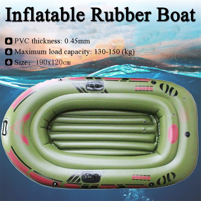 190120cm-2-Person-Green-Kayak-PVC-Inflatable-Boat-Rubber-Inflatable-Boat-Oars-Air-Pump-Rope-Set-1205714