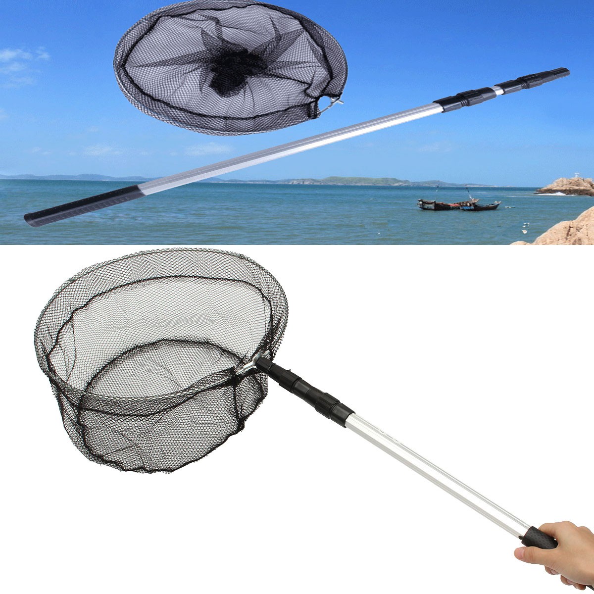 110CM-Extending-Fishing-Net-Aluminum-Foldable-Pole-Handle-Fish-Net-1127035