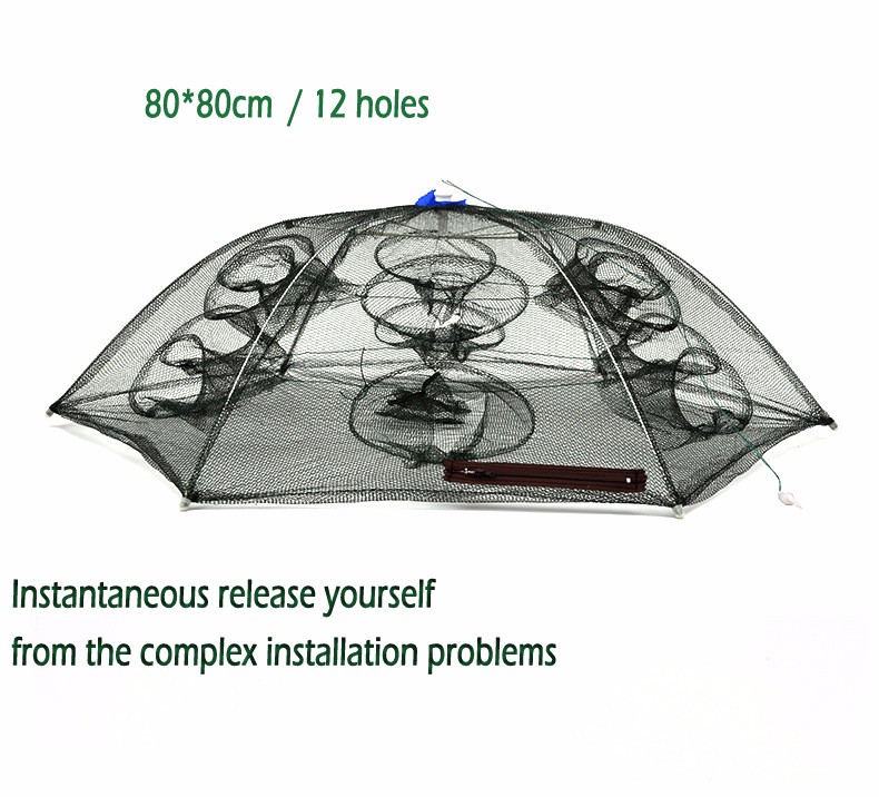 12-Holes--Square-Foldable-Fishing-Trap-Cast-Net-Nylon-Stainless-Closed-Shrimp-Net-1058168