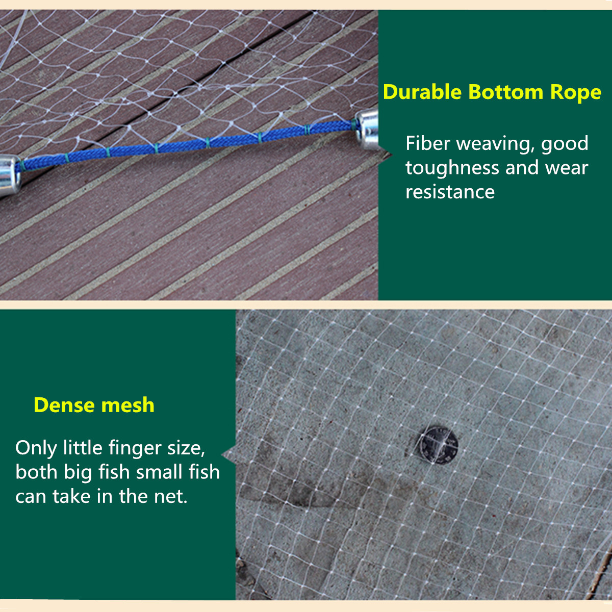 24M36M-Hand-Cast-Fishing-Net-Spin-Nylon-Fish-Bait-Net-With-Sinker-1438885