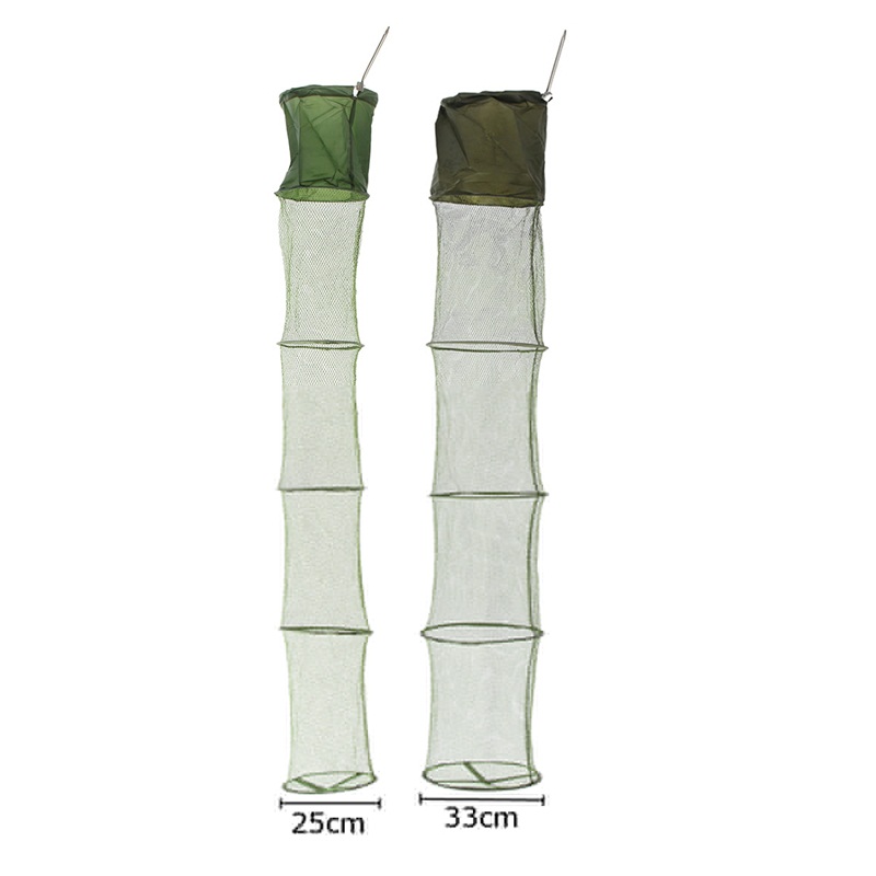 25cm-33cm-Foldable-Fish-Cage-Shrimp-Fishing-Net-Mesh-Portable-Anti-Jump-Keepnet-Fishing-Net-1209628