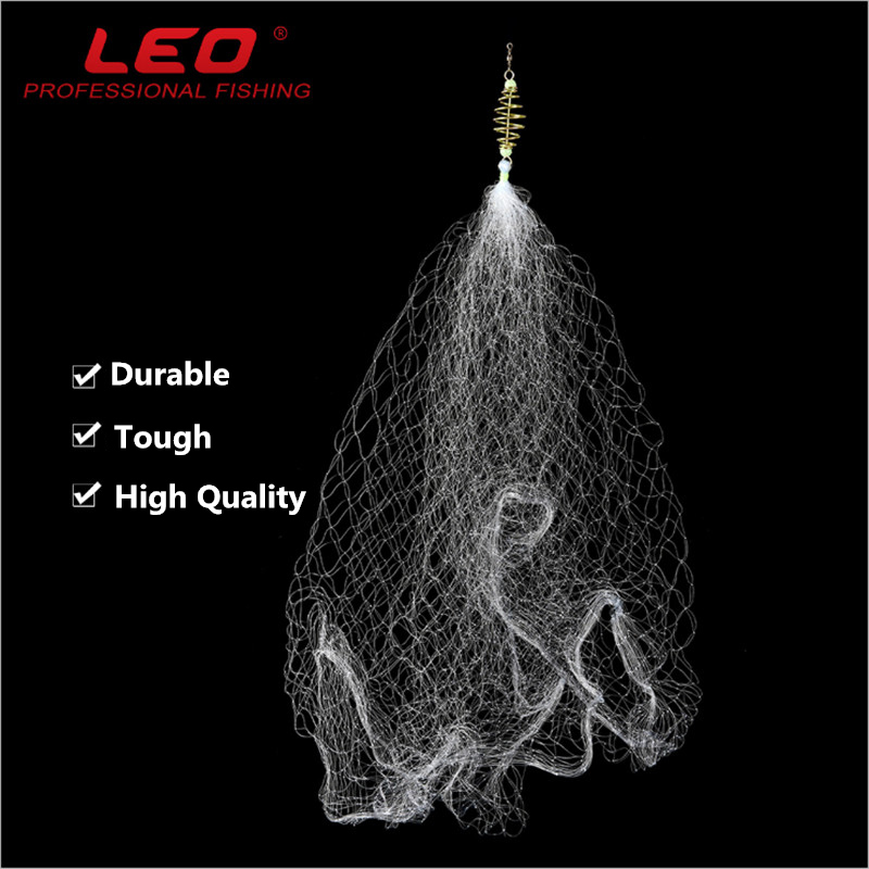 LEO-OVERLOAD-25-62mm-Iron-And-Nylon-Fishing-Dip-Net-Without-Hook-Safe-Fishing-Net-Tackle-1212743