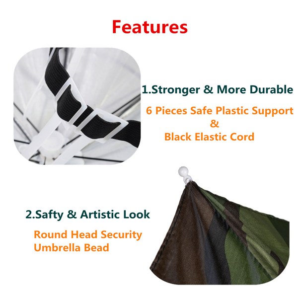 ZANLURE-Foldable-Sun-Umbrella-Fishing-Hiking-Golf-Camping-Headwear-Cap-Head-Hats-Outdoor-987680