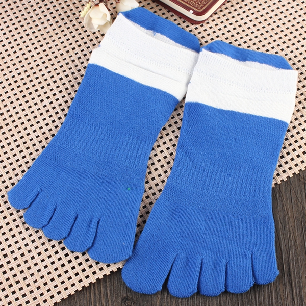 1-Pair-Of-Mens-Cotton-Toe-Socks-Five-Finger-Sports-Outdoor-Work-Cotton-Colours-1037530