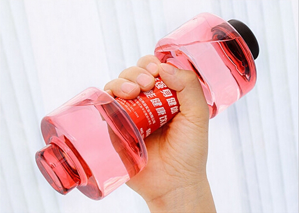550ml-Portable-Dumbbell-Yoga-Dumbbell-Water-Bottle-Leak-proof-Cup-956108