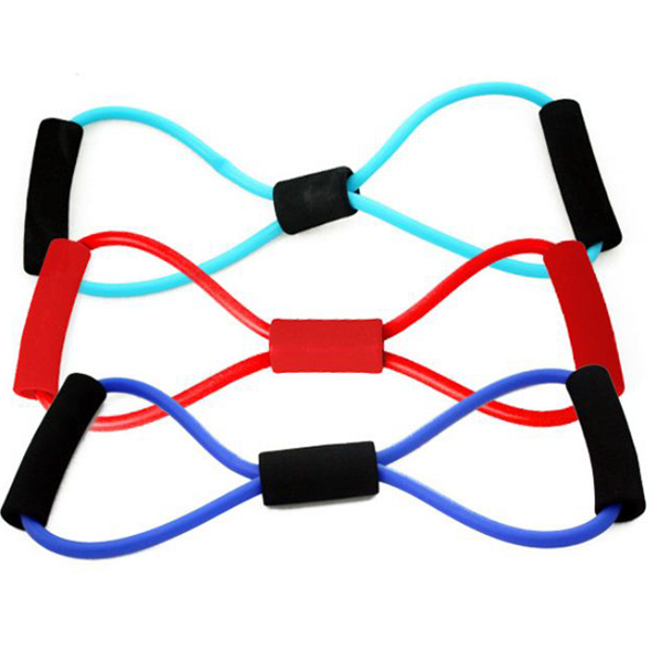 Sports-Fitness-Yoga-Resistance-Band-8-Shape-Pull-Rope-Tube-Equipment-57967