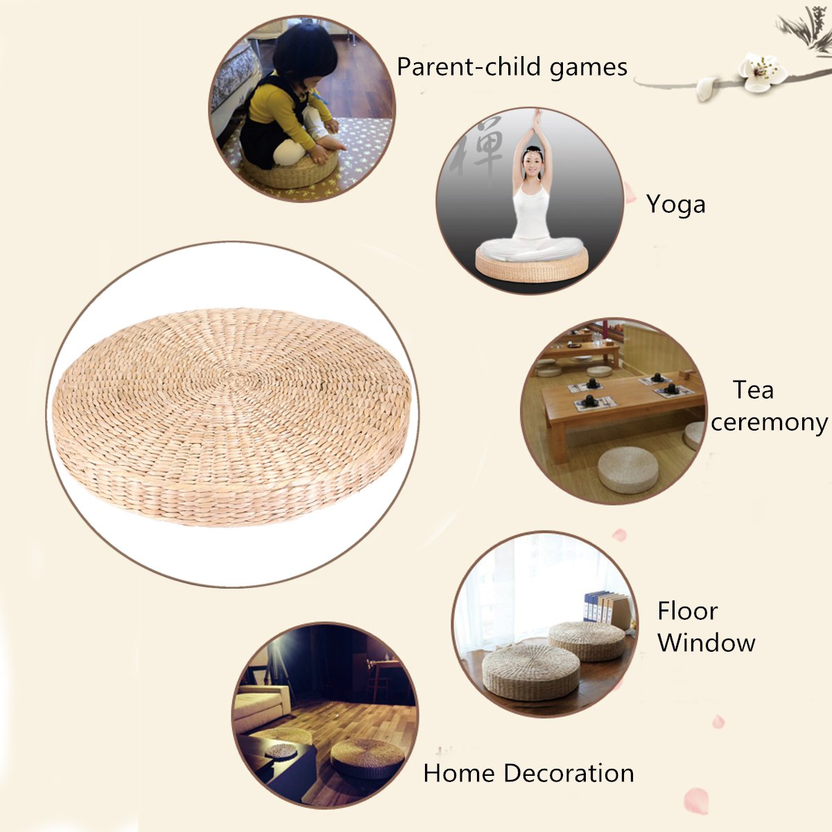 45cm-Round-Pouf-Tatami-Cushion-Floor-Cushions-Natural-Straw-Meditation-Yoga-Mat-1245123