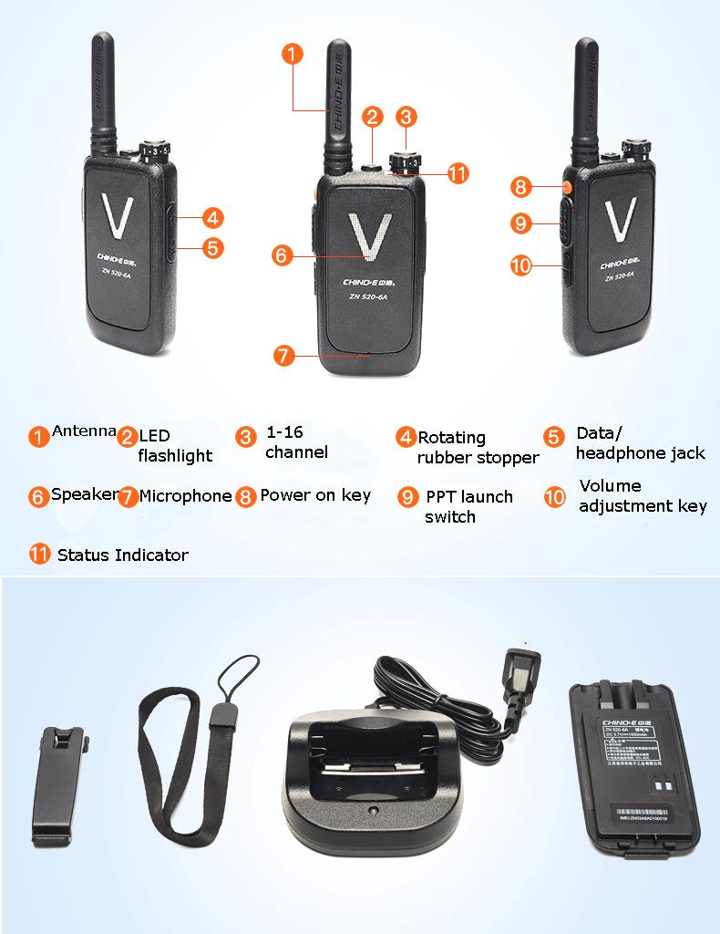 ZN520-6A-Frequency-400-470MHz-16-Channels-Mini-Ultra-thin-Driving-Hotel-Civilian-Walkie-Talkie-1178153