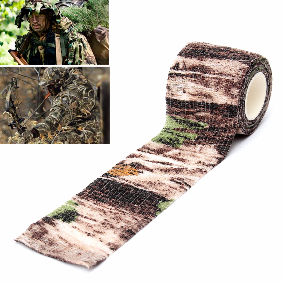 5CM-X-45-Military-Camouflage-Camo-Tape-Stealth-Wrap-Hunting-Camping-Waterproof-1135413